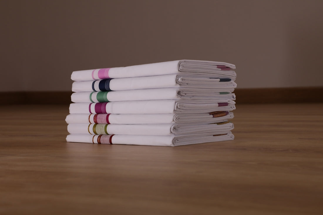 a stack of paper towels