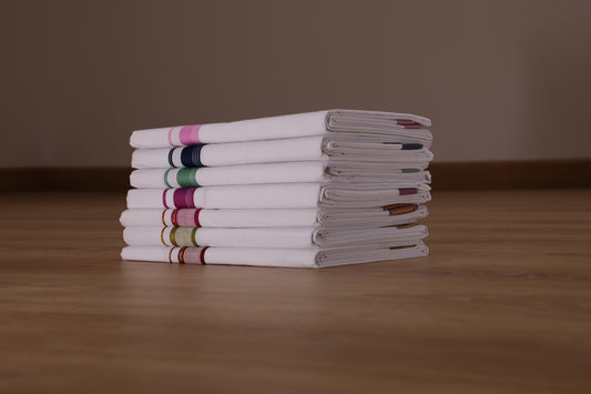 a stack of paper towels