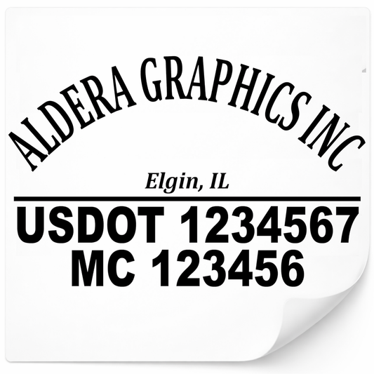 Custom Us Dot and Mc Number Trucking Decals- Tow truck Decals- Personalized Company Logos