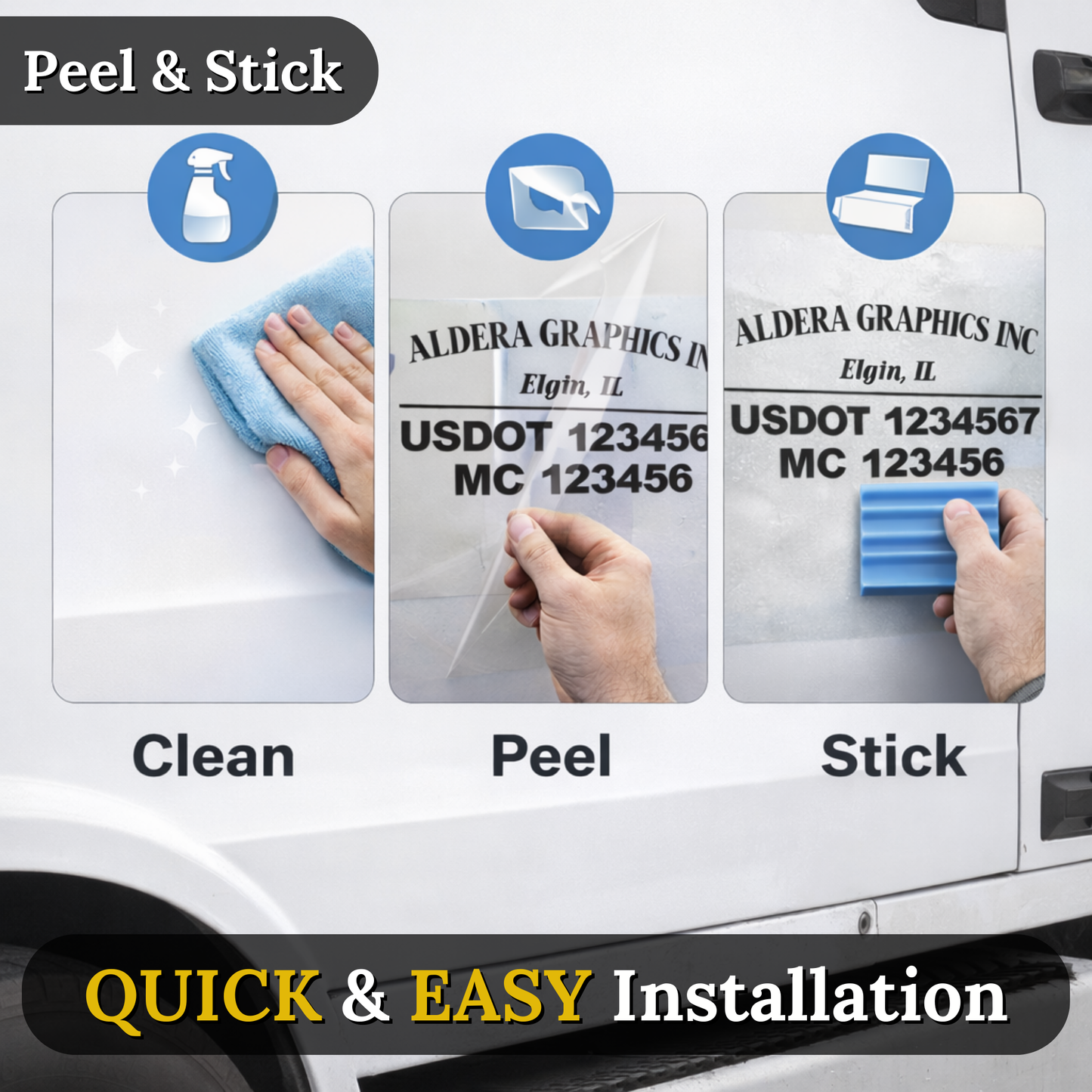 Custom Us Dot and Mc Number Trucking Decals- Tow truck Decals- Personalized Company Logos